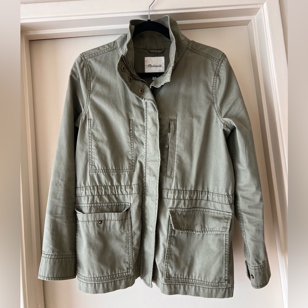 Madewell passage jacket in Desert Olive- size medium